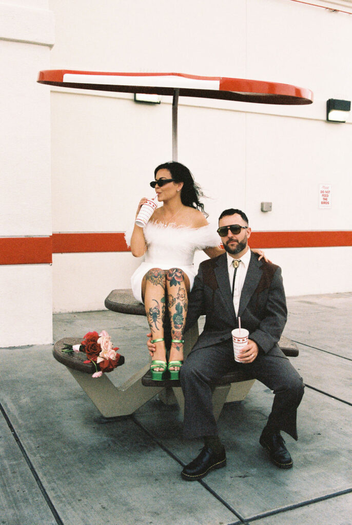 Film wedding portraits in Las Vegas
