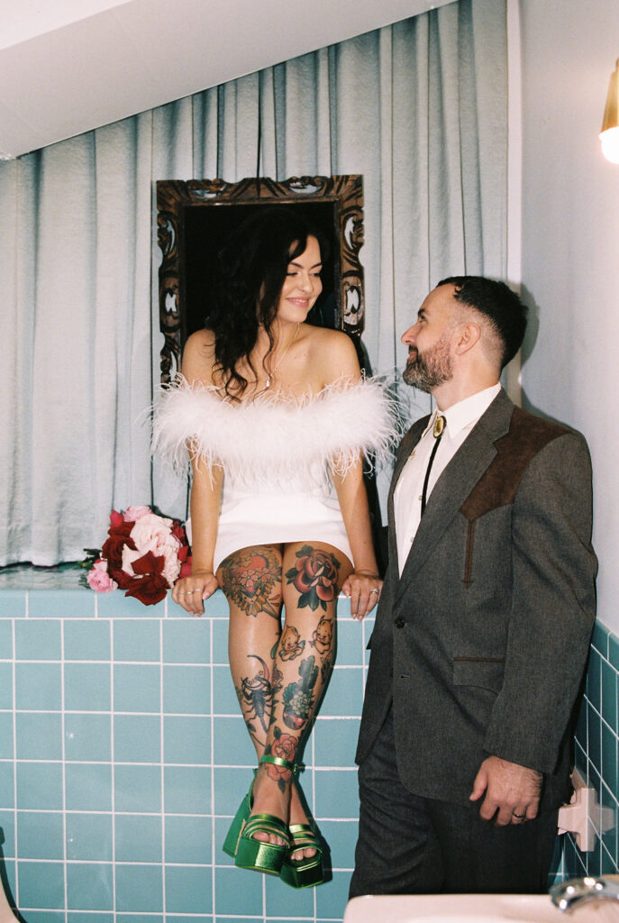 Film wedding portraits in Las Vegas