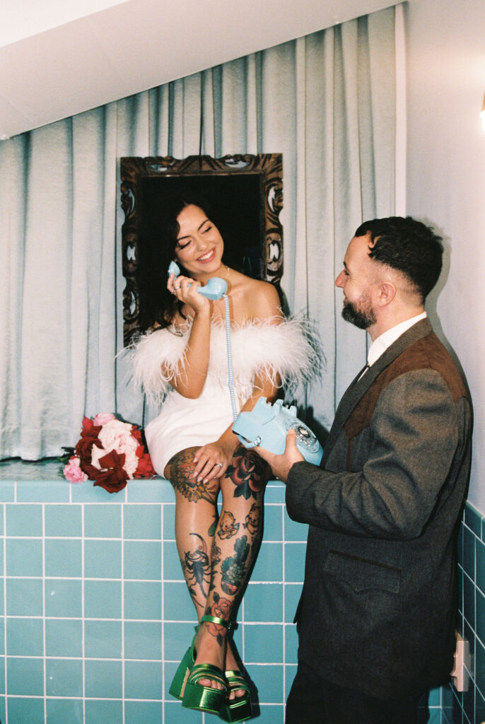 Film wedding portraits in Las Vegas

