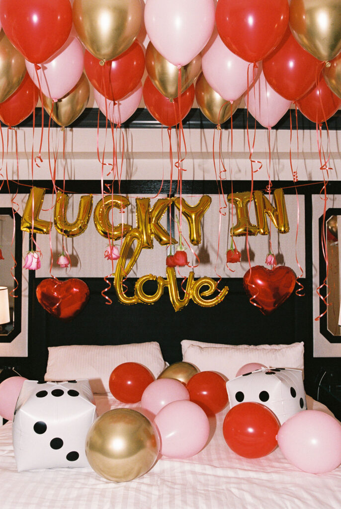 Couple exploring downtown Las Vegas during their wedding day with a fun and candid vibe.
