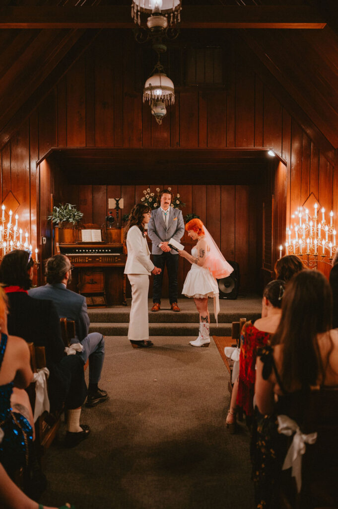 romantic wedding photos during a las vegas ceremony
