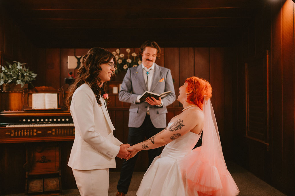 romantic wedding photos during a las vegas ceremony
