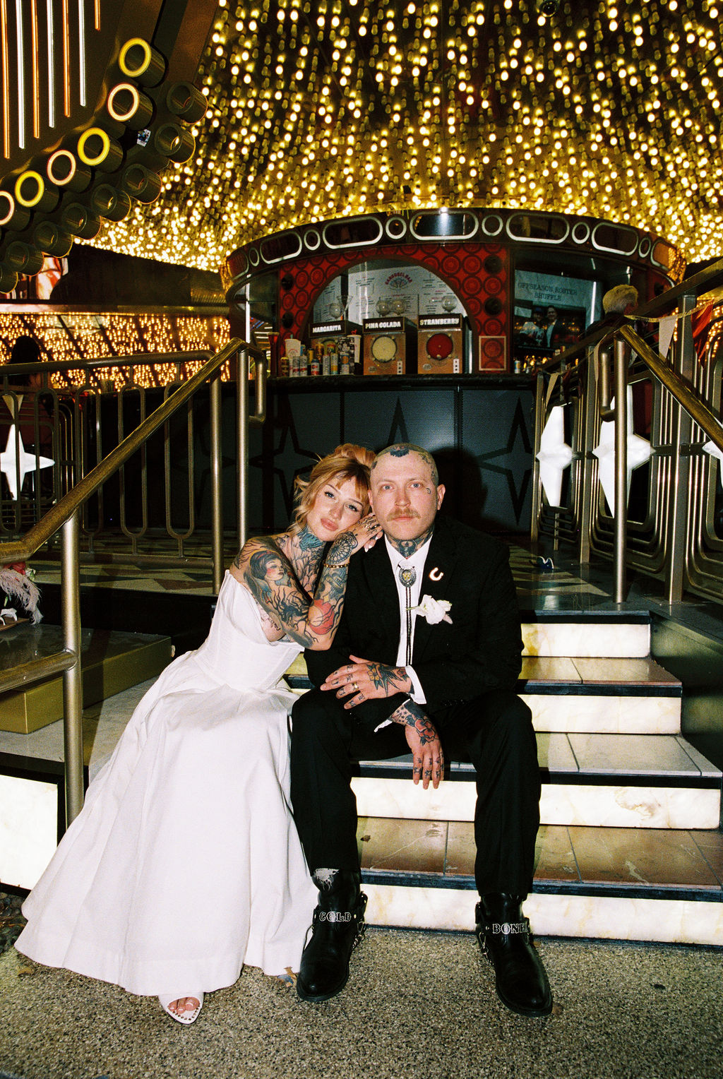 Alt couple at their Las Vegas elopement